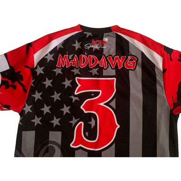 The Outlaws Mens Size S #3 Maddawg Sasebo Guns Skull Smoke Bandana Jersey Shirt - Picture 16 of 16
